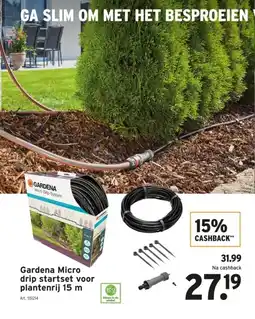 GAMMA Gardena Micro drip startset voor plantenrij 15 m aanbieding