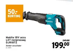 GAMMA Makita 18V accu LXT reciprozaag DJR187Z aanbieding