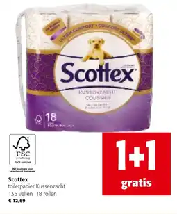 Colruyt Scottex toiletpapier Kussenzacht aanbieding