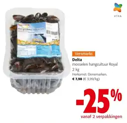 Colruyt Delta mosselen hangcultuur Royal aanbieding