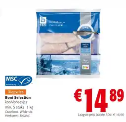Colruyt Boni Selection koolvishaasjes aanbieding