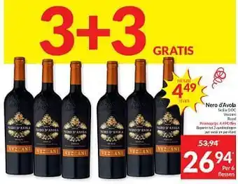 Intermarché Nero d`avola sicilia doc vezzani rood aanbieding