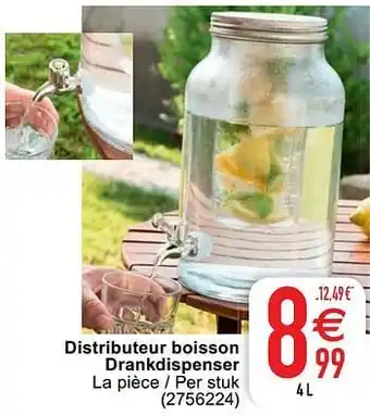 Cora Distributeur boisson drankdispenser aanbieding