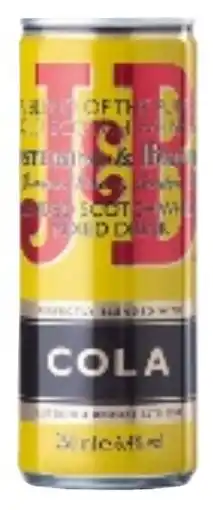 Colruyt J&B Cola Blended Scotch Whisky Mixed Drink 6,4 % vol aanbieding