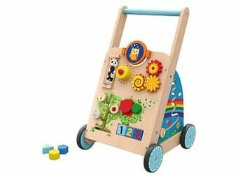 Lidl PLAYTIVE® Houten loopfiets, hobbelpaard of loopwagentje (loopwagen) aanbieding