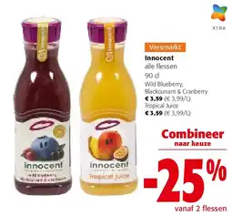 Colruyt Innocent Wild Blueberry, Blackcurrant & Cranberry aanbieding