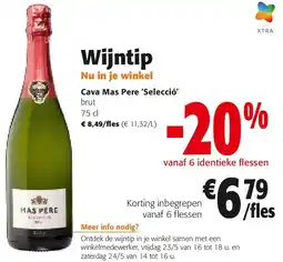 Colruyt Cava Mas Pere ‘Selecció’ brut 75 cl aanbieding