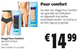 Colruyt Sloggi Pure Comfort slip Midi of Maxi aanbieding