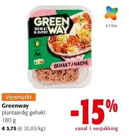 Colruyt Greenway plantaardig gehakt 180 g aanbieding
