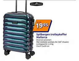 Action Spilbergen trolleykoffer Mallorca aanbieding