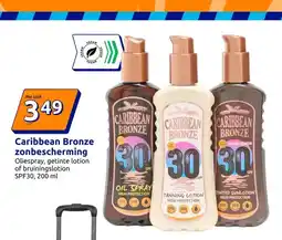 Action Caribbean Bronze zonbescherming aanbieding