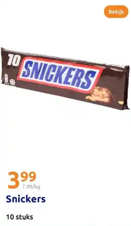 Action Snickers aanbieding