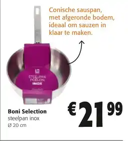 Colruyt Boni Selection steelpan inox aanbieding