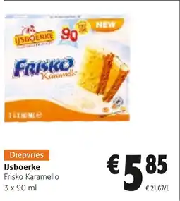 Colruyt Diepvries IJsboerke Frisko Karamello aanbieding