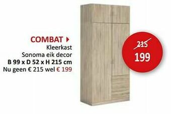 Weba Combat kleerkast aanbieding