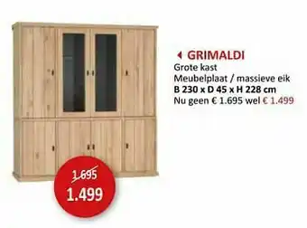 Weba Grimaldi grote kast aanbieding