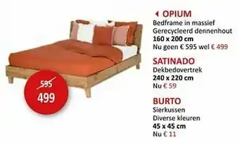 Opium bedframe in massief
