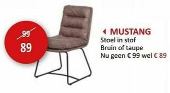 Weba Mustang stoel aanbieding
