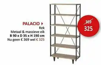 Weba Palacio rek aanbieding