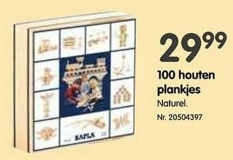 Fun 100 houten plankjes aanbieding