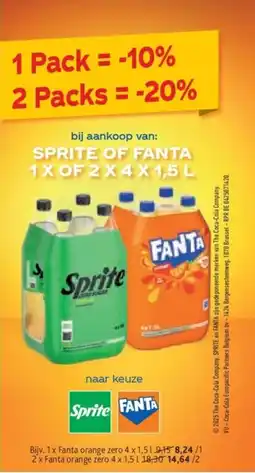Alvo Sprite of Fanta orange zero aanbieding