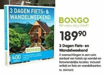 Fun 3 dagen fiets- en wandelweekend aanbieding