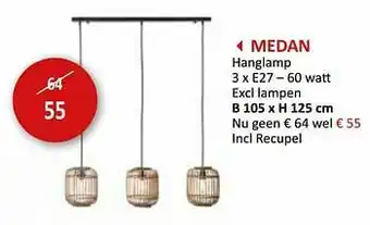 Weba Medan hanglamp aanbieding