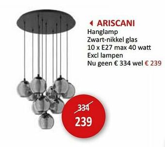 Weba Ariscani hanglamp aanbieding