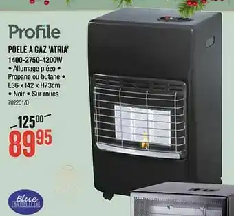 Profile poele a gaz atria