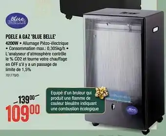 HandyHome Poele a gaz blue belle aanbieding