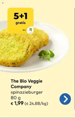 Bio Planet The Bio Veggie Company spinazieburger aanbieding