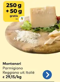 Bio Planet Montanari Parmigiano Reggiano uit Italië aanbieding