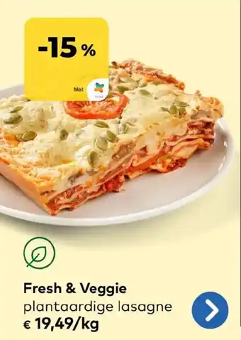 Bio Planet Fresh & Veggie plantaardige lasagne aanbieding