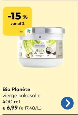 Bio Planète vierge kokosolie