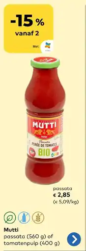 Bio Planet Mutti passata aanbieding
