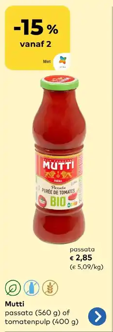 Bio Planet Mutti passata aanbieding