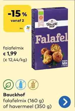 Bio Planet Bauckhof falafelmix aanbieding