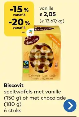 Bio Planet Biscovit vanille aanbieding