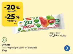 Bio Planet Sunvita appel-peer aanbieding