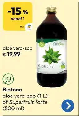 Bio Planet Biotona aloë vera-sap aanbieding