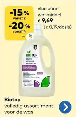 Bio Planet Biotop vloeibaar wasmiddel aanbieding