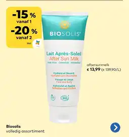 Bio Planet Biosolis aftersunmelk aanbieding