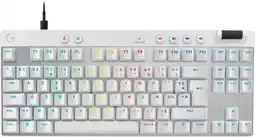 Coolblue Logitech G Pro X TKL Rapid Clavier Gamer Blanc AZERTY aanbieding