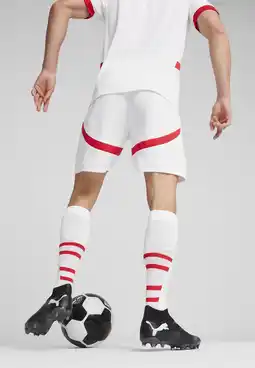 Decathlon RB Leipzig short voor heren PUMA White For All Time Red aanbieding
