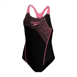 Decathlon SPEEDO SPEEDO Zwemkledij ECO MEDLEY LOGO MEDALIST BLA/PIN GIRLS' BlaPin aanbieding