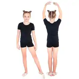 Decathlon Gymnastiekshorts Voor Meisjes INDIGO Zwart aanbieding