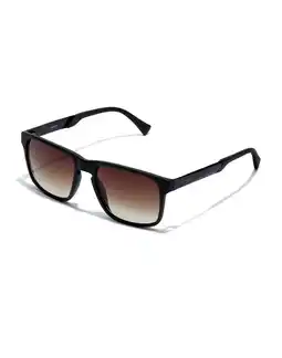 Decathlon HAWKERS - Zonnebrillen voor Mannen en Vrouwen PEAK METAL - BLACK SMOKY BROWN aanbieding