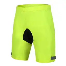 Decathlon Korte regenbroek - Fiets - Heren - P-Seattle Short - geel aanbieding