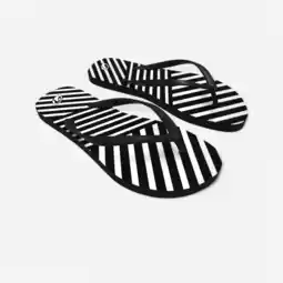 Decathlon Dames teenslippers 120 Transat zwart wit aanbieding