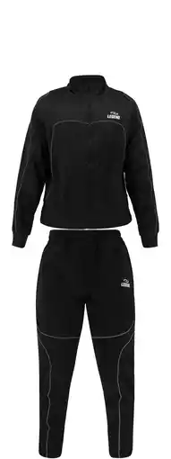 Decathlon trainingspak dames/heren reflect Zwart Fitness en Hardlopen aanbieding